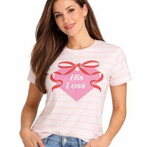 NWT - XS Funny breakup gift. Moving on striped shirt. Girl Power. Casual Summer